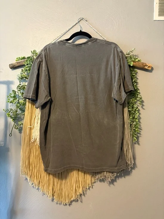 Girl Tribe Co. Vintage Short n' Sweet Graphic Tee - Pepper Gray with Pink Print - Picture 2 of 4